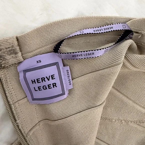 Herve Leger pencil gray distressed Skirt XS - Picture 2 of 7